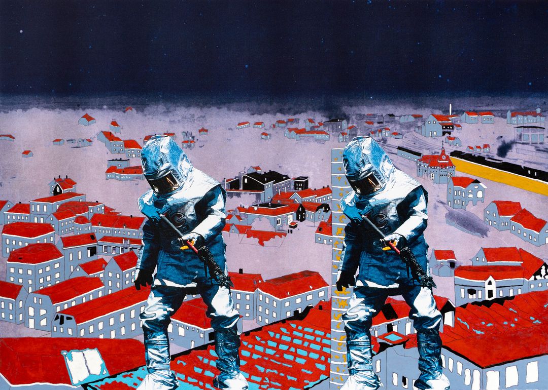 Enschede City View In Dub (plusminus 1920's)